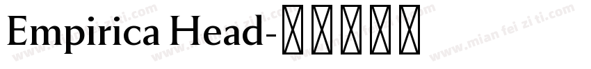 Empirica Head字体转换